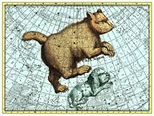 Ursa Major constellation, Bode Star Atlas Ursa Major constellation, Bode Star Atlas