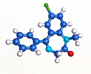 Valium molecule Valium molecule