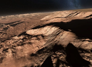 Valles Marineris landscape, Mars, artwork Valles Marineris landscape, Mars, artwork