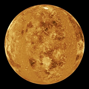 Space Science Images Prints: Venus, radar map
