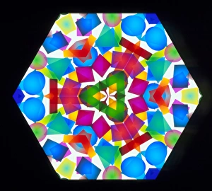 Geometric Shapes Photography Prints: View through a kaleidoscope