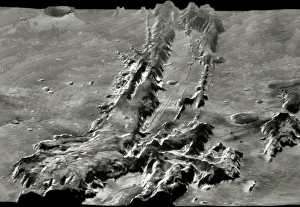 View of the Valles Marineris canyon system, Mars View of the Valles Marineris canyon system, Mars