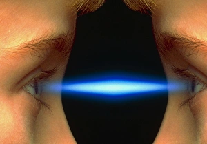 Vision: light enters eyes of childs mirror image Vision: light enters eyes of childs mirror image