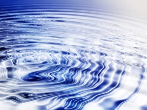 Prints of Water ripples, computer artwork Images Dated 2005 June: Water Ripples Print