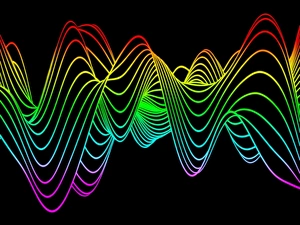 Prints of Computer artwork of sine waves pattern depicted as wireframes Images Dated 2011 January: Wave Pattern Print, Sine Waves Wireframe Design