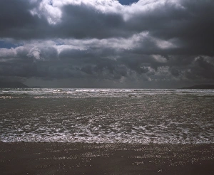 Irish Coastline Scenery Prints: Waves on beach
