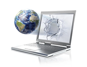 Digital Communication Concept Prints: World Wide Web, conceptual image
