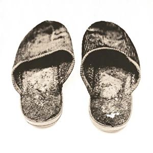 Home Interior Photography Prints: Worn slippers