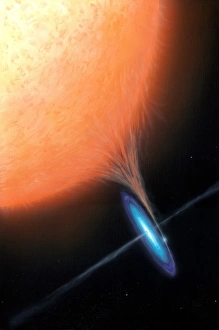 Black Hole Formation Prints: X-ray binary system, artwork