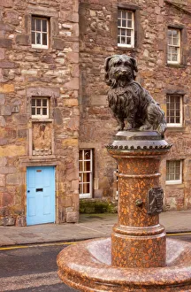 Scotland, Edinburgh, Greyfriars Bobby. Statue of Greyfriars Bobby, the famous loyal Skye Terrier who lay on the grave Scotland, Edinburgh, Greyfriars Bobby. Statue of Greyfriars Bobby, the famous loyal Skye Terrier who lay on the grave
