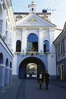 Prints of The 16th century Gates of Dawn, at the top of Austros Vartu Gatve, Old Town, Vilnius, Lithuania, Baltic States, Europe Map Prints: 16th Century Gates of Dawn Print