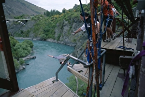 Images Dated 6th August 2008: A.J. Hackett Bungy Jumping Print