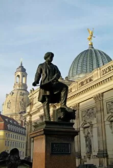 Images Dated 29th October 2006: Academy of Fine Arts, Frauenkirche, Dresden, Saxony, Germany, Europe