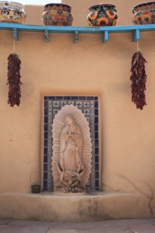 Religious Prints: Adobe Architecture Print: Taos, New Mexico