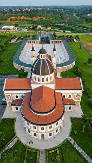 Aerial Print of Basilica in Equatorial Guinea