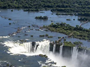 Aerial view by helicopter of Iguacu Falls (Cataratas do Iguacu) Aerial view by helicopter of Iguacu Falls (Cataratas do Iguacu)