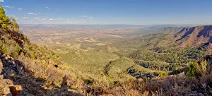 Afternoon view from the Spectator Area on Mingus Mountain near Jerome, Arizona Afternoon view from the Spectator Area on Mingus Mountain near Jerome, Arizona