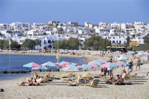 Cyclades Greece Tourism Prints: Agios Georgios beach