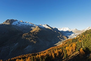 Aletsch Glacier, Jungfrau-Aletsch, UNESCO World Heritage Site, Valais, Swiss Alps Aletsch Glacier, Jungfrau-Aletsch, UNESCO World Heritage Site, Valais, Swiss Alps