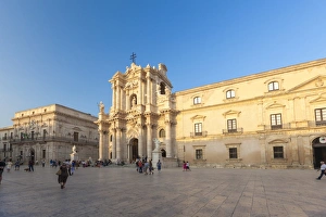 The ancient baroque facade of Cattedrale di San Nicola di Mira, Noto, UNESCO World Heritage Site The ancient baroque facade of Cattedrale di San Nicola di Mira, Noto, UNESCO World Heritage Site