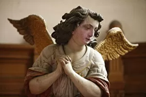 Images Dated 21st April 2007: Angel in Saint Louis church, Vittel, Vosges, France, Europe