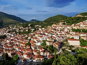 Samos Island Greece Prints: Ano Vathy, elevated view, Samos Town