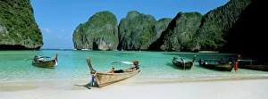 Prints of Ao Maya, Phi Phi Le, Ko Phi Phi, Krabi province, Thailand, Southeast Asia, Asia Thailand Prints: Ao Maya Print, Ko Phi Phi Island Landscape