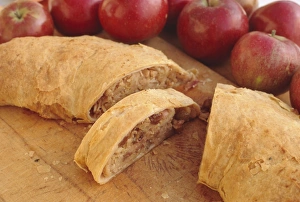 Apple Strudel Prints: Apple strudel and red apples