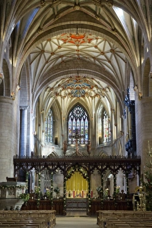 Apse of Tewkesbury Abbey (Abbey Church of St. Mary the Virgin), Tewkesbury, Gloucestershire, England, United Kingdom Apse of Tewkesbury Abbey (Abbey Church of St. Mary the Virgin), Tewkesbury, Gloucestershire, England, United Kingdom