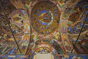 Arcade murals depicting religious figures and scenes, Church of the Nativity Arcade murals depicting religious figures and scenes, Church of the Nativity