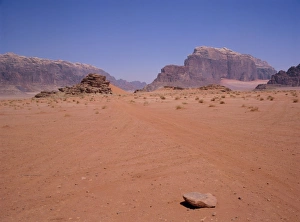 Arid Landscape Print of Wadi Rum, Jordan