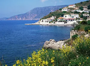 Prints of Assos, Kefalonia, Ionian Islands, Greek Islands, Greece, Europe Greece Prints: Assos Kefalonia Print