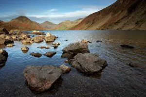 Prints of An autumn evening at Wastwater in the Lake District National Park, Cumbria, England, United Kingdom, Europe Lake Prints: An Autumn Evening at Wastwater Print, Lake District National Park
