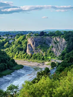 UK Nature Landscapes Prints: Avon Gorge, elevated view, Bristol, England, United Kingdom, Europe