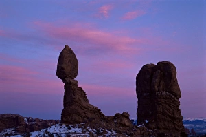 Natural Beauty Images Prints: Balanced Rock at dusk