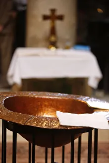 Baptistery, Saint-Julien-le-Pauvre Melkite church, Paris, France, Europe Baptistery, Saint-Julien-le-Pauvre Melkite church, Paris, France, Europe