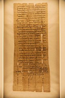 Bar Kokhba, original Dead Sea Scroll 5/6 Hev44, 134 CE, a deed with 4 signatures Bar Kokhba, original Dead Sea Scroll 5/6 Hev44, 134 CE, a deed with 4 signatures