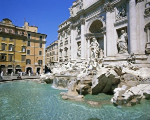 Trevi Fountain Italy Prints: Baroque style