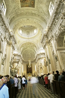 Baltic States Landmarks Prints: Baroque style interior, St