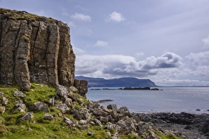Inner Hebrides Landscape Photography Prints: Basalt columns, rock formation, cliffs on Isle of Ulva, Inner Hebrides, Argyll and Bute