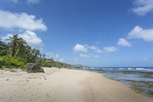 Cloudy Day At The Beach Prints: Bathsheba Beach, Bathsheba, St. Joseph, Barbados, West Indies, Caribbean, Central America