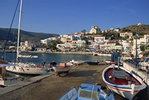 Batsi Harbour Print, Andros Island, Greece