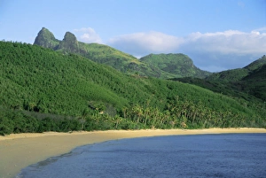 Beach and coastline, Waya Island, Yasawa Islands, Fiji, South Pacific islands, Pacific Beach and coastline, Waya Island, Yasawa Islands, Fiji, South Pacific islands, Pacific