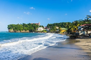 The beach and town of Sauteurs, Grenada, Windward Islands, West Indies, Caribbean, Central America The beach and town of Sauteurs, Grenada, Windward Islands, West Indies, Caribbean, Central America