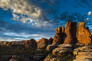 Beautiful rock formations in the Needles, Canyonlands National Park, Utah Beautiful rock formations in the Needles, Canyonlands National Park, Utah