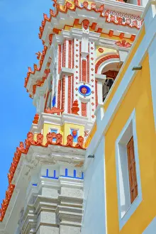 Greek Orthodox Monasteries Prints: Bell tower, Panormitis monastery, Panormitis, Symi Island, Dodecanese Islands, Greece