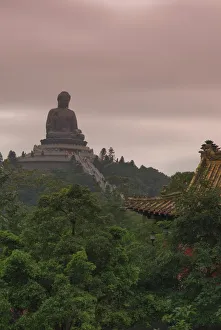 The Big Buddha statue, Po Lin Monastery, Lantau Island, Hong Kong, China, Asia The Big Buddha statue, Po Lin Monastery, Lantau Island, Hong Kong, China, Asia