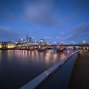 London Bridges Prints: Blackfriars Bridge over the River Thames, London, England, United Kingdom, Europe