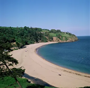 Blackpool Sands Print, Devon Coast Landscape