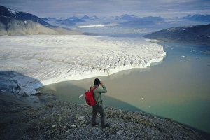 Scandinavian Nature Escapes Prints: Blomstrand Glacier